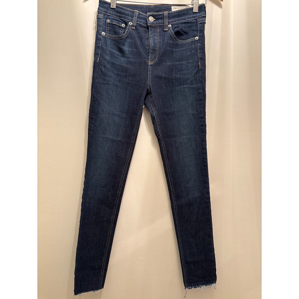 RAG & BONE 10” Ankle Skinny in Mad River Wash High Rise Skinny Ankle Jeans 26